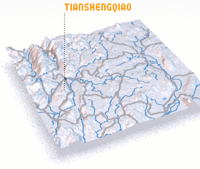 3d view of Tianshengqiao