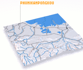 3d view of Phumĭ Kâmpóng Koŭ