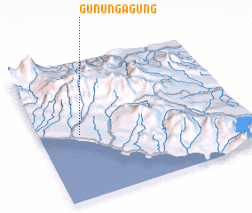 3d view of Gunungagung