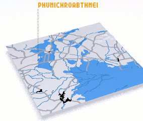 3d view of Phumĭ Chroăb Thmei