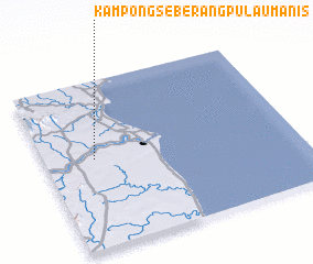 3d view of Kampong Seberang Pulau Manis