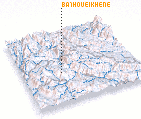 3d view of Bản Houei Khène