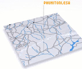 3d view of Phumĭ Tônlé Sâ