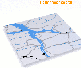 3d view of Kamenno-Angarsk