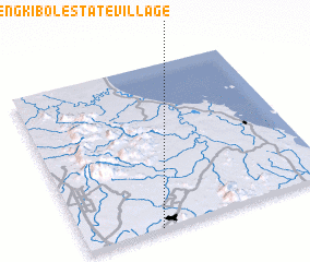 3d view of Mengkibol Estate Village