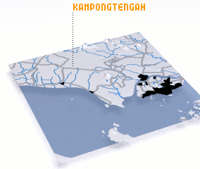 3d view of Kampong Tengah