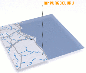 3d view of Kampung Beluru