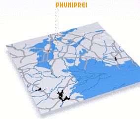 3d view of Phumĭ Prei