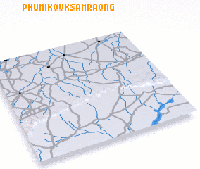 3d view of Phumĭ Koŭk Sâmraông