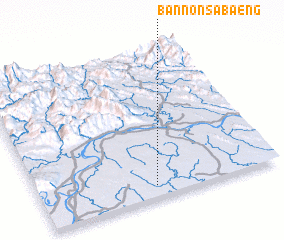 3d view of Ban Non Sabaeng