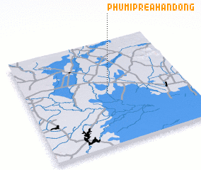 3d view of Phumĭ Preăh Ândong