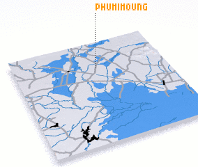 3d view of Phumĭ Moŭng