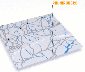 3d view of Phumĭ Pôngrô