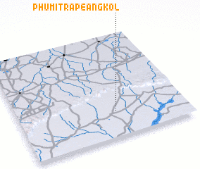 3d view of Phumĭ Trâpeăng Kol