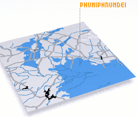 3d view of Phumĭ Phnum Dei