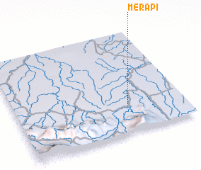 3d view of Merapi