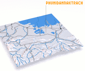 3d view of Phumĭ Dâmnăk Trach