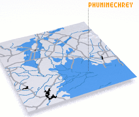 3d view of Phumĭ Mé Chrey