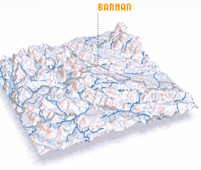 3d view of Bản Man