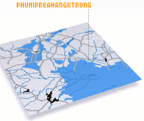 3d view of Phumĭ Preăh Ângk Tróng