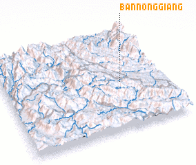 3d view of Bản Nông Giằng