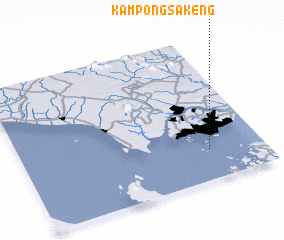 3d view of Kampong Sakeng