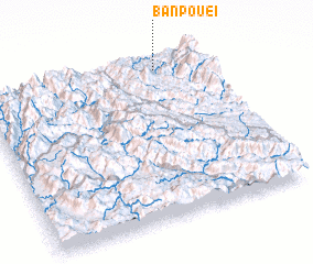 3d view of Bản Pouei