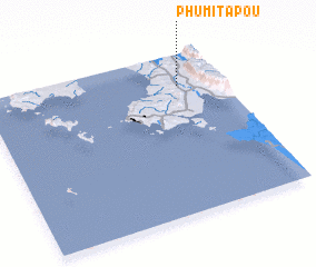 3d view of Phumĭ Tapŏu