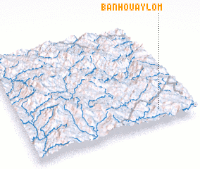 3d view of Ban Houay Lôm