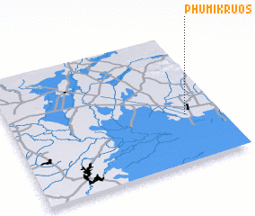 3d view of Phumĭ Kruŏs