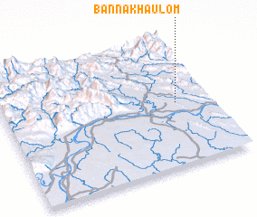 3d view of Ban Na Khau Lôm