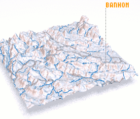 3d view of Bản Hôm