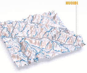 3d view of Huổi Bí