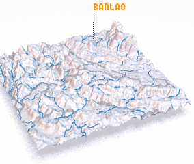 3d view of Bản Lao