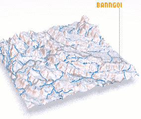 3d view of Bản Ngoi