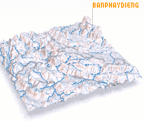 3d view of Bản Phây Ðiêng