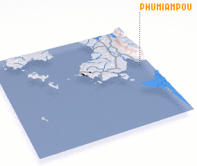 3d view of Phumĭ Âmpŏu