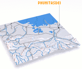 3d view of Phumĭ Ta Sdei