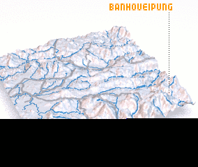 3d view of Bản Houei Pung