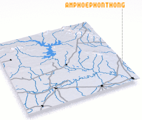 3d view of Amphoe Phon Thong