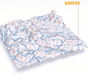 3d view of Bản Pòn