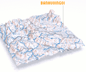 3d view of Bản Huôi Ngôi