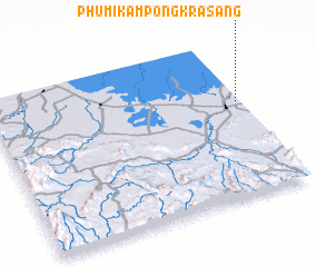 3d view of Phumĭ Kâmpóng Krâsăng