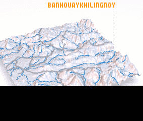 3d view of Ban Houaykhiling Noy