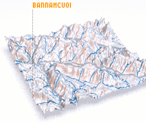 3d view of Bản Nam Cuổi