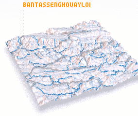 3d view of Ban Tassèng Houay Loi