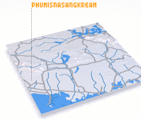 3d view of Phumĭ Sna Sângkréam