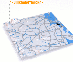 3d view of Phumĭ Krăng Trâchak