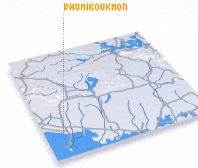 3d view of Phumĭ Koŭk Môn