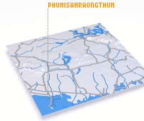 3d view of Phumĭ Sâmraông Thum